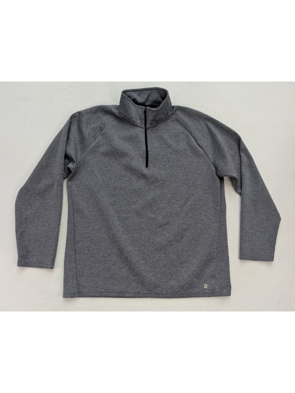 Zelos Men's 1/4 Zip Athletic Top Shirt Size L Gray Pullover